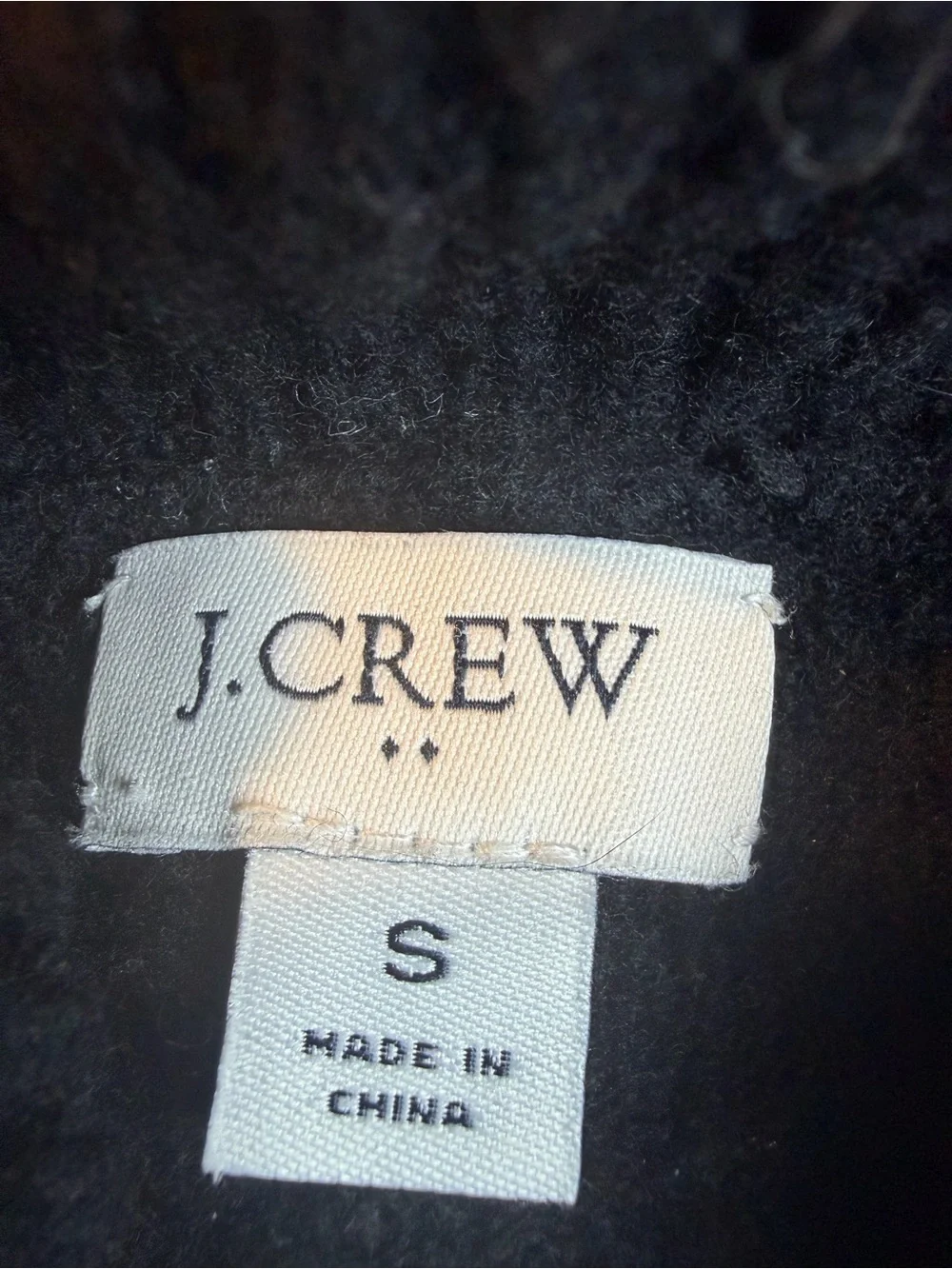 J. Crew Black Turtleneck Wool Blend Sweater
